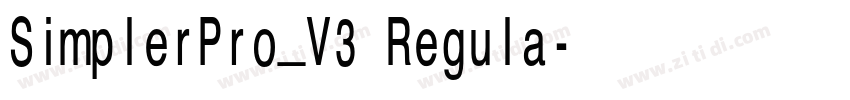 SimplerPro_V3 Regula字体转换